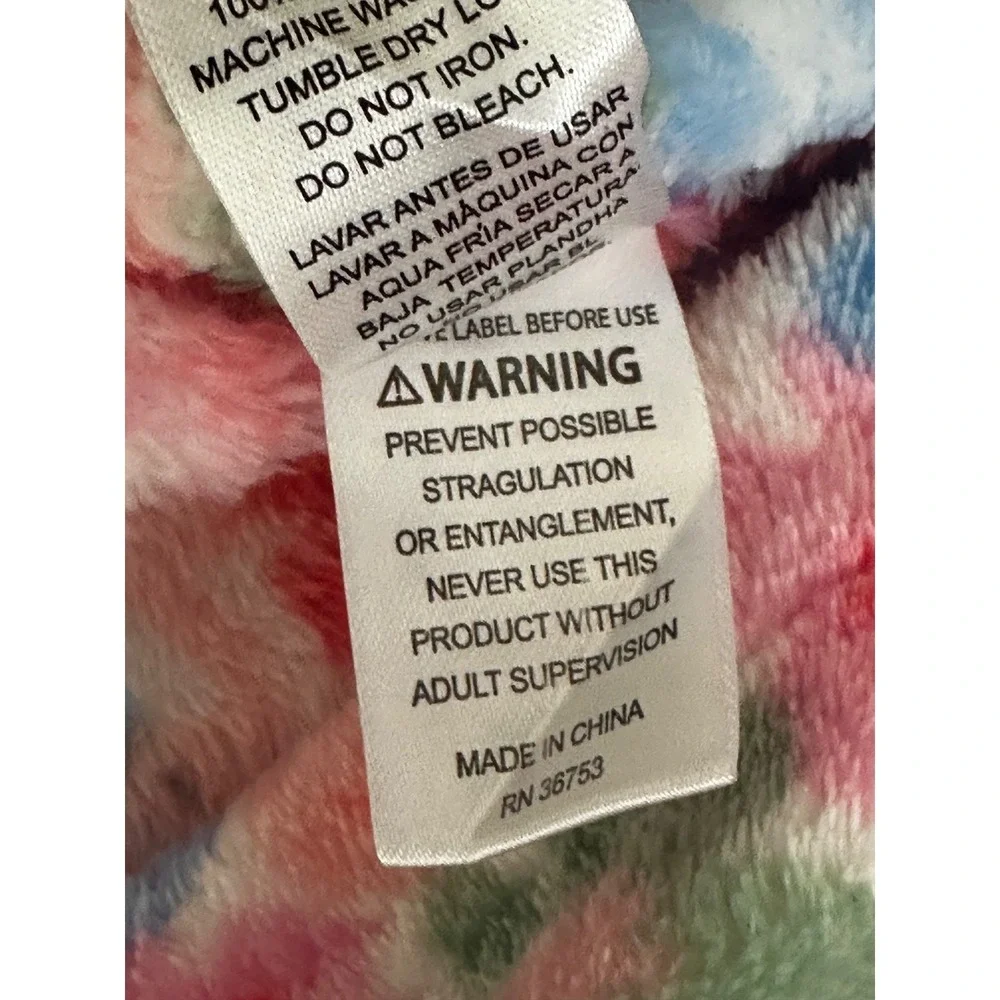 Duck Duck Goose Baby Blanket Flamingo Pink Flowers Blue Green Soft RN36753